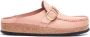 Birkenstock Rose Suede Buckle Sliders Pink Dames - Thumbnail 5