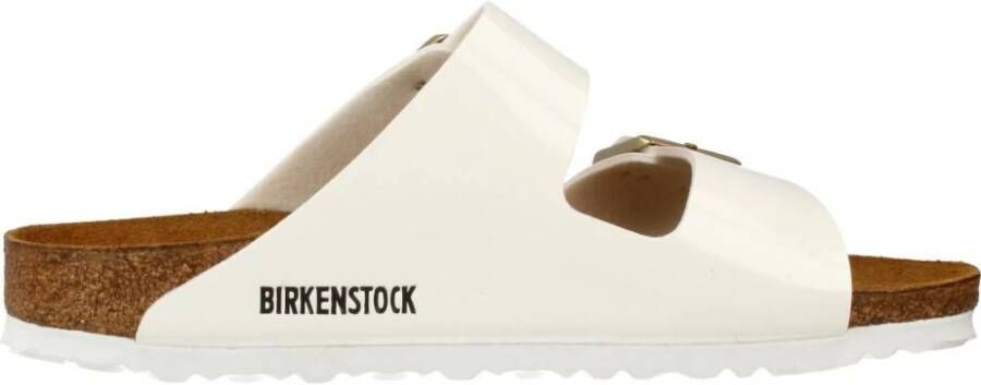 Birkenstock Sliders White Dames