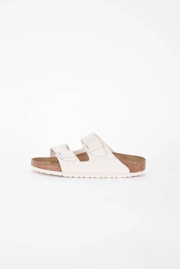 BIRKENSTOCK Slippers Dames Arizona Dames Maat: 41 Materiaal: Suède Kleur: Wit - Foto 3
