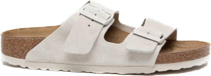 BIRKENSTOCK Slippers Dames Arizona Dames Maat: 41 Materiaal: Suède Kleur: Wit - Foto 12