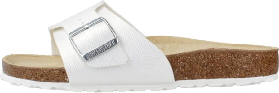 Birkenstock Sliders White Dames