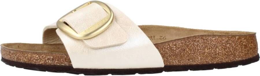 BIRKENSTOCK Slippers Dames Madrid Big Buckle Dames Maat: 40 Materiaal: Leer Kleur: Wit - Foto 14