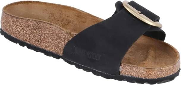 BIRKENSTOCK Slippers Dames Madrid Big Buckle Maat: 39 Materiaal: Nubuck Kleur: Zwart - Foto 11