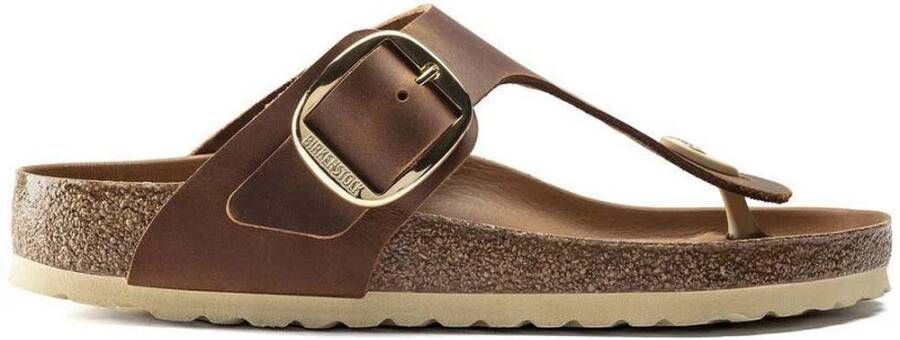 Birkenstock Gizeh Big Buckle Nl Womens Cognac Schoenmaat 35 Slides 1018745 - Foto 18
