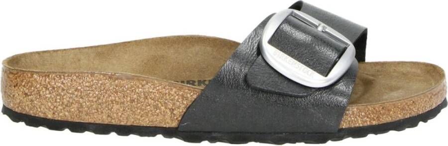 BIRKENSTOCK Slippers Dames Madrid Big Buckle Dames Maat: 42 Materiaal: Leer Kleur: Zwart - Foto 10