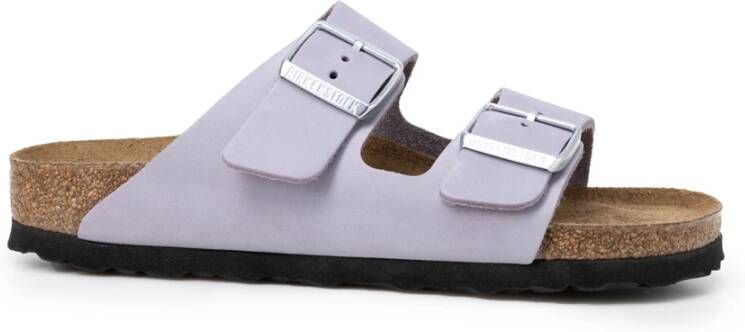 Birkenstock Comfortabele en stijlvolle paarse fog nubuck sliders Grijs Heren - Foto 7
