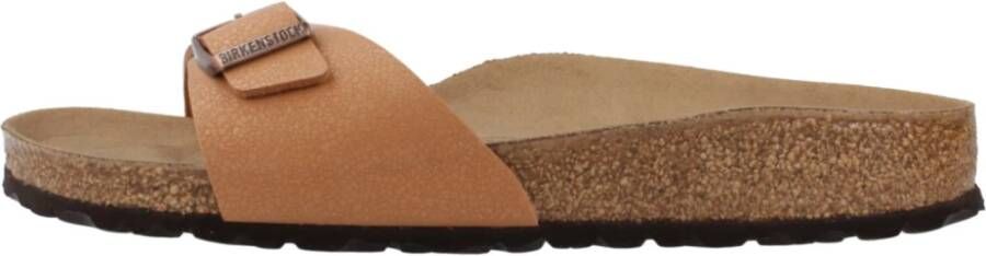 Birkenstock Stijlvolle Madrid Sliders voor Vrouwen Brown Dames