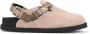 Birkenstock Natuurlijke Slangenstijl Sandalen Beige Dames - Thumbnail 5