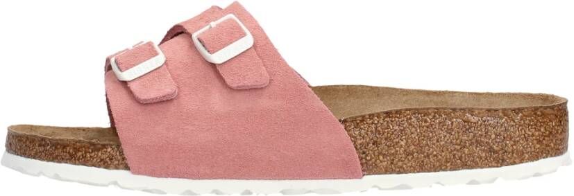 Birkenstock Stijlvolle Sandaal met Brede Band Pink Dames - Foto 3