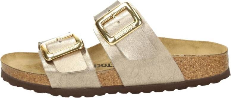 BIRKENSTOCK Slippers Dames Sydney Cushion Buckle Maat: 43 Materiaal: Leer Kleur: Bronskleurig - Foto 6
