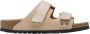 Birkenstock Nubuck Leren Sandalen met Verstelbare Banden Beige Dames - Thumbnail 1