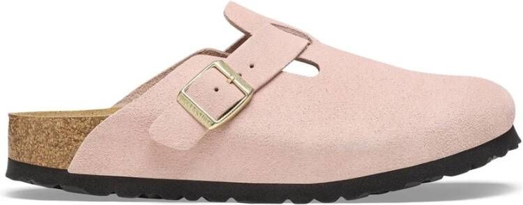 Birkenstock Suède Kurk Voetbed Smal Pink Dames