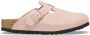Birkenstock Suède Muiltjes met Zijgesp Sluiting Pink - Thumbnail 8