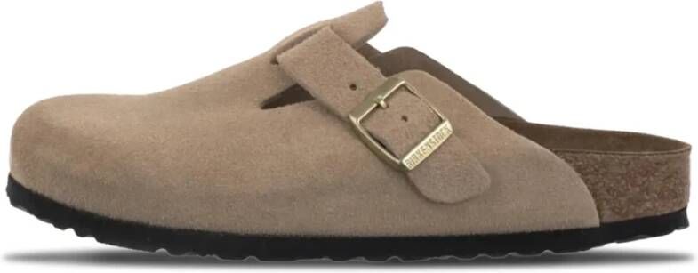 Birkenstock Suede Leather Sand Castle Klompen