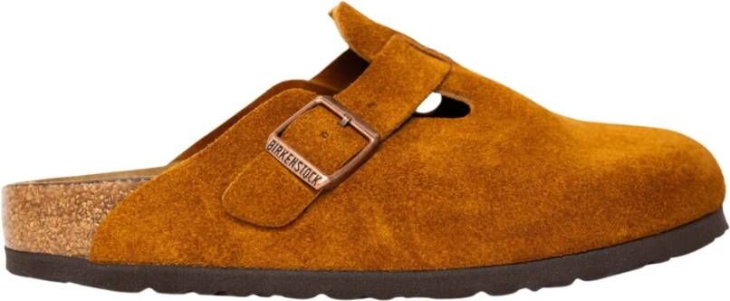 Birkenstock Boston SFB Mink narrow Veloursleder Suede Dames Pantoffels Mink - Foto 6