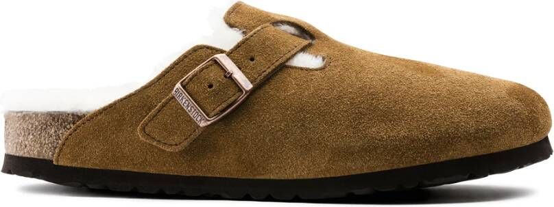 Birkenstock BOSTON SHEARLING SUEDE LEATHER pantoffels pantoffels Cognac - Foto 20