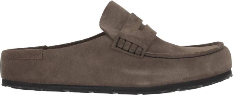 Birkenstock Anatomische grijze sandalen met suède bovenwerk