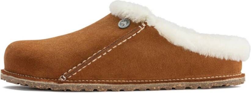 Birkenstock Suède Mink Pantoffels Brown Dames