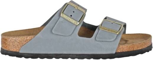 Birkenstock Suède sandaal met verstelbare bandjes