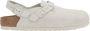 Birkenstock Suede Slingback Sandal met Hak White Dames - Thumbnail 1
