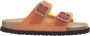 Birkenstock Suede Trim Sandalen Kurkzool Orange Heren - Thumbnail 1
