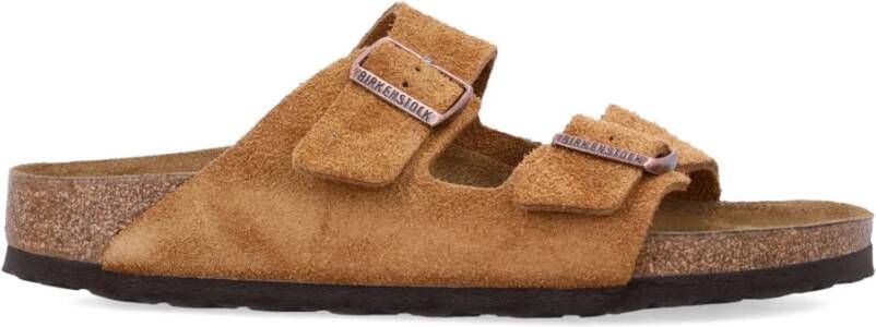 Birkenstock Suède Zomer Sandalen Brown Heren