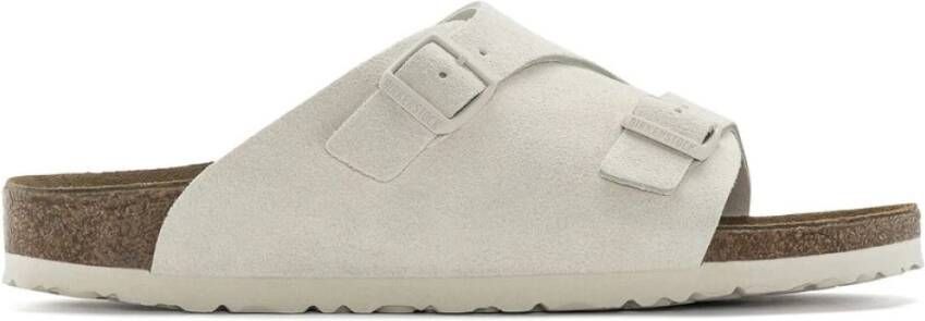 BIRKENSTOCK Slippers Dames Zurich Dames Maat: 43 Materiaal: Suède Kleur: Wit - Foto 2