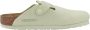 Birkenstock Suedeleren muiltjes Green - Thumbnail 1
