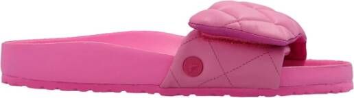 Birkenstock Roze slide-sandalen Roze Dames