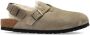 Birkenstock Taupe Slingback Schoenen met Schapenvacht Voering Brown Dames - Thumbnail 1