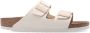 Birkenstock Arizona TEX Canvas Vegan Rivet Logo Sandalen Schmal beige - Thumbnail 1