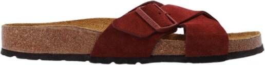 Birkenstock Teenslippers & Sliders Bruin Dames