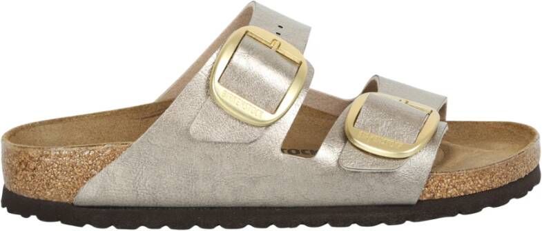 Birkenstock Teenslippers & Sliders Grijs Dames