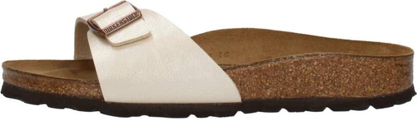 BIRKENSTOCK Slippers Dames Madrid Big Buckle Dames Maat: 40 Materiaal: Leer Kleur: Wit - Foto 16
