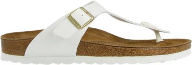 Birkenstock Gizeh Dames Slippers White Patent Narrow fit | Wit | Imitatieleer - Foto 2