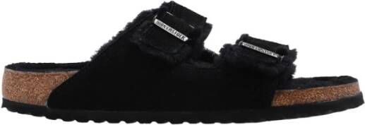 Birkenstock Slippers Arizona VL Sheepskin met twee verstelbare gespriempjes