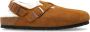 Birkenstock Shearling Suède Leren-Shearling Beige Dames - Thumbnail 1