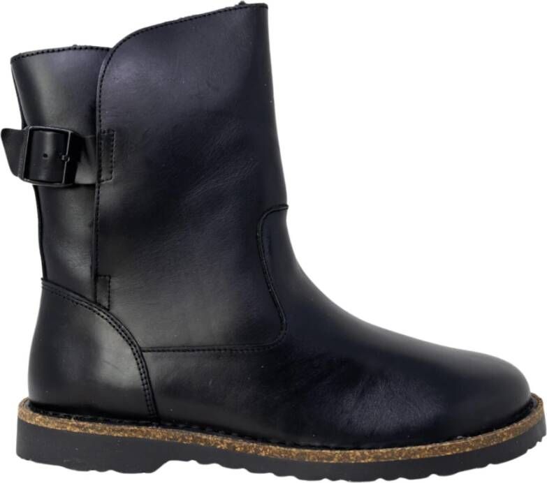 Birkenstock Zwarte Winterlaarzen met Warme Voering Zwart Dames