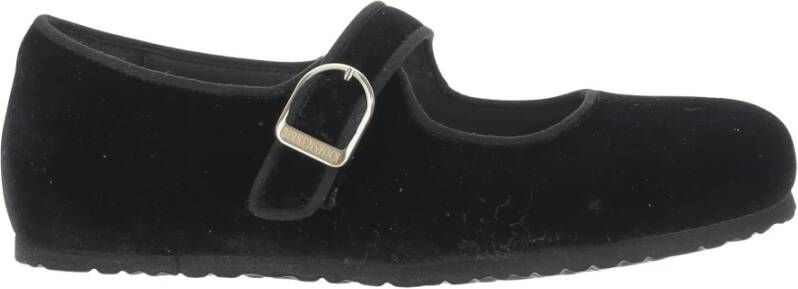 Birkenstock Velvet Ballerina Flats Verstelbare gespband
