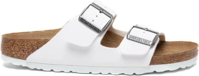 Birkenstock Witte Dubbele Band Sandalen White Unisex
