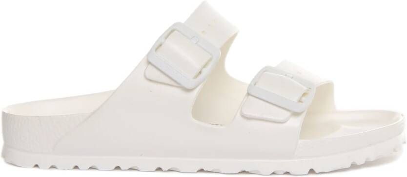 Birkenstock Witte Rubberen Slipper Dubbele Gespsluiting White - Foto 17