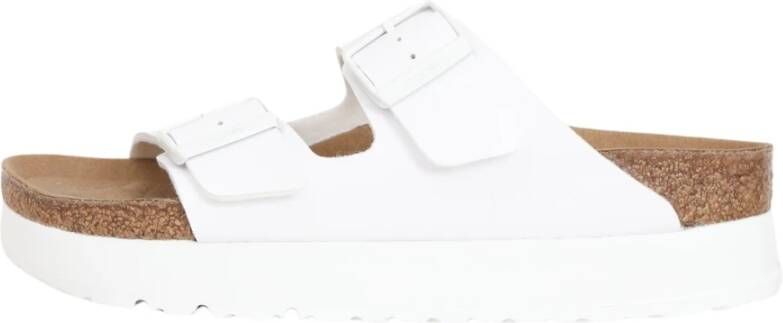 Birkenstock Witte Flex Platform Sandalen voor dames White Dames