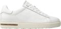 Birkenstock Witte Leren Sneakers met Verwijderbaar Kurk-Latex Voetbed White - Wit