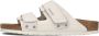 BIRKENSTOCK Slippers Heren Uji Maat: 40 Materiaal: Suède Kleur: Wit - Thumbnail 7