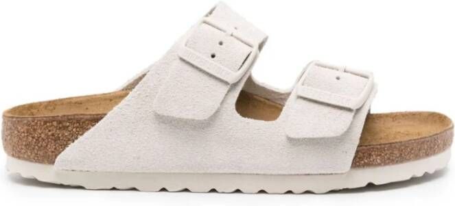 BIRKENSTOCK Slippers Dames Arizona Dames Maat: 41 Materiaal: Suède Kleur: Wit - Foto 11