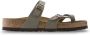 Birkenstock Groene zomersliders Stijlvol en comfortabel Green Dames - Thumbnail 3