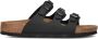 BIRKENSTOCK Slippers Dames Soft Foodbed Maat: 36 Materiaal: Leer Kleur: Zwart - Thumbnail 3