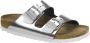 Birkenstock Arizona Slippers Metallic Silver Narrow fit | Zilver | Leer - Thumbnail 3