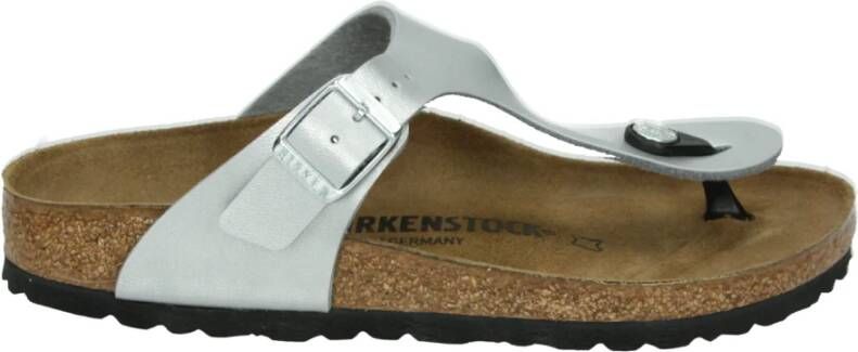 Birkenstock Zilveren Teenslipper met F Breedte