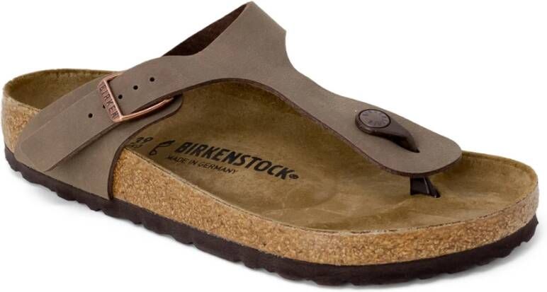 Birkenstock "Zomer Suède Flip-Flops" Bruin Dames